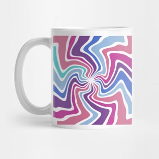 Retro Purple Spiral Mug